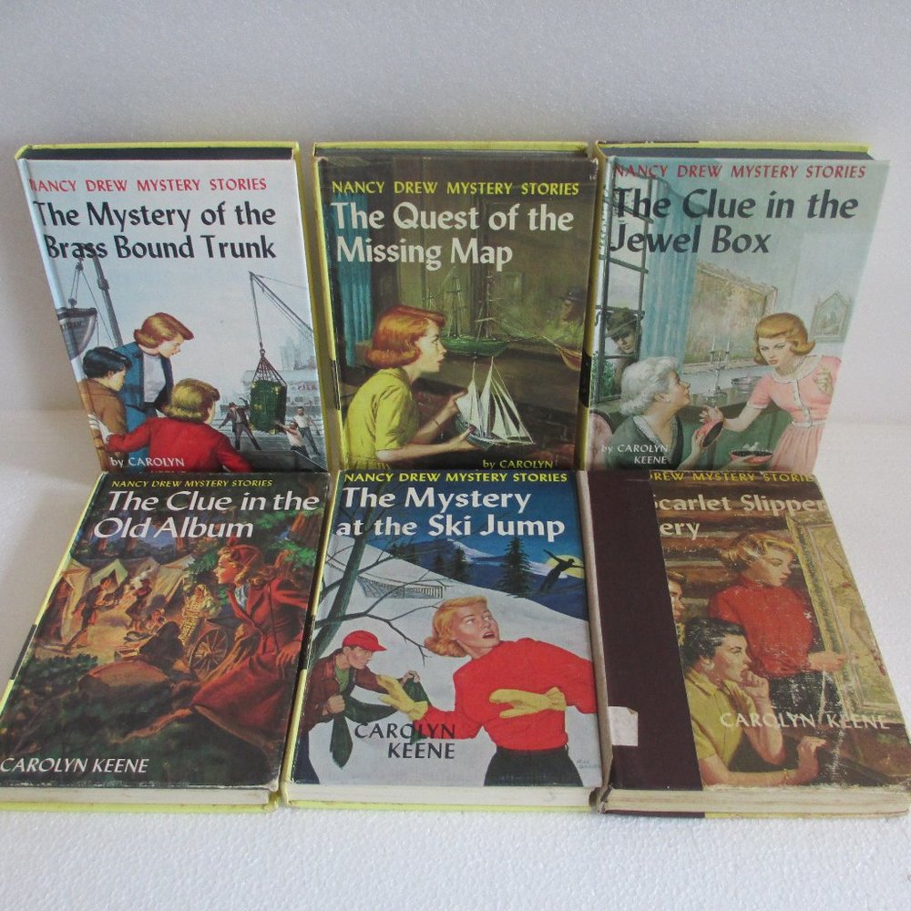 BUNDLE OF 6 VINTAGE NANCY DREW BOOKS